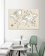Obraz Old world map 1414
